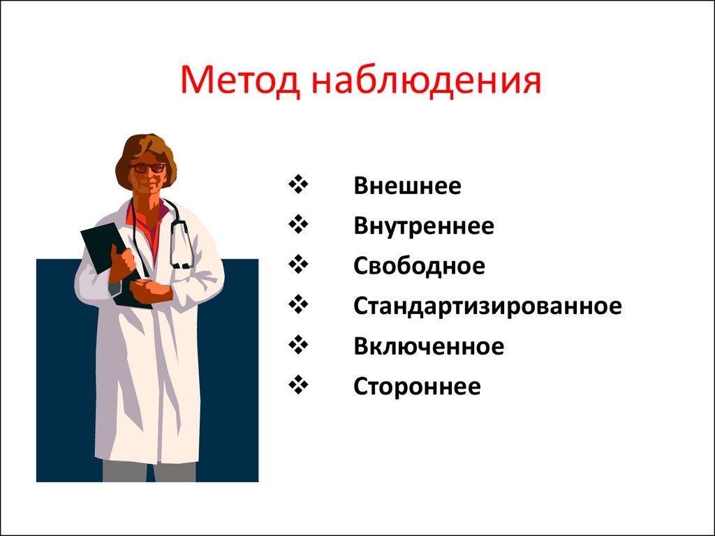 Презентация на тему метод наблюдения