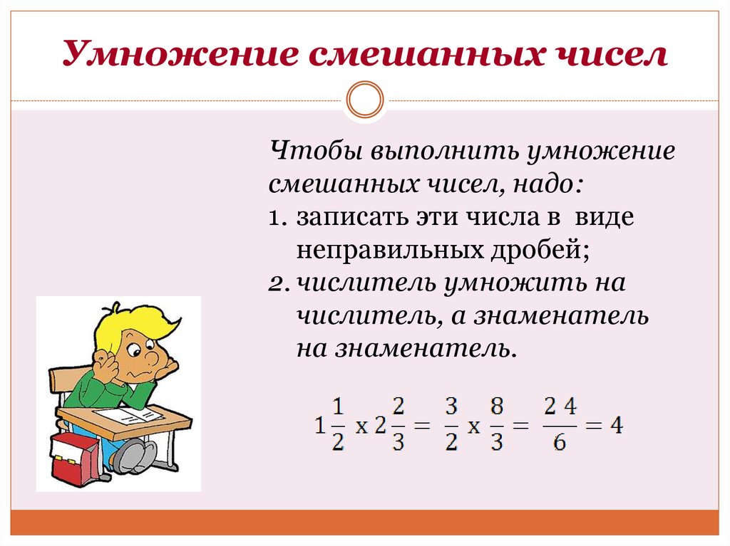 Умножение обыкновенных дробей 6 класс презентация