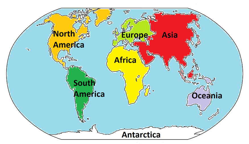 Континенты для дошкольников. Карта континентов. Название континентов на англ. Материки на англ.