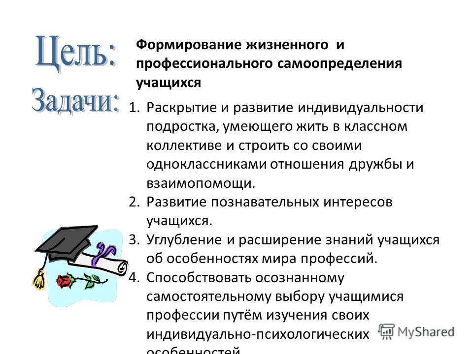 Профессиональное самоопределение старшеклассников проект на тему